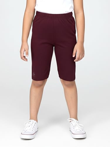 Image of KiddoPanti Girls Knee Length Cycling Shorts Pack of 2