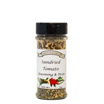 Image of Lesley Elizabeth Sundried Tomato Seasoning & Pesto - Gourmet Italian Herb & Tomato Blend for Pasta, Chicken, Vegetables & Sandwiches | All-Purpose Cooking & Grill Seasoning
