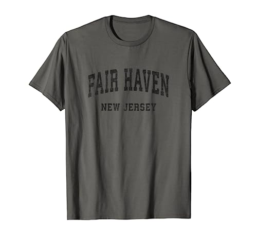 Diseño deportivo deportivo vintage de Fair Haven New Jersey NJ Camiseta