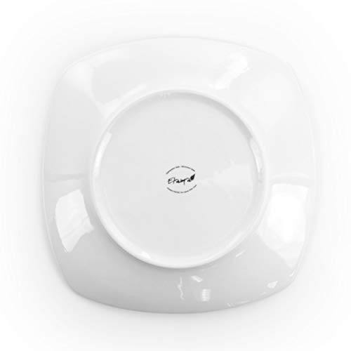 Elama GLOSSY White Porcelain Dish Dinnerware Set thumb #7