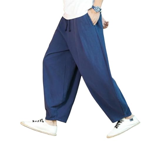 Pantalon en lin homme respirant et ample pour l'été