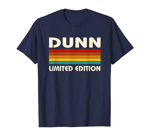 Dunn Limited Edition Personalized Last Name Custom Surname T-Shirt