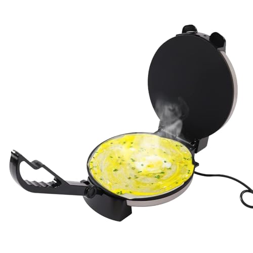 10 inch Electric Tortilla Maker, Electric Rotis Tortilla Press, Non Stick Roti Maker Machine(110v)