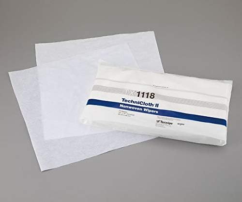 Texwipe TX612 Technicloth Low-Particulate Wipes, 12" x 12", 150/Bag