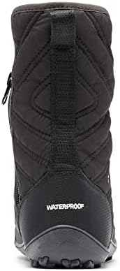Columbia girls Minx Slip Iii Hiking Boot, Black/White, 2 Big Kid US | Image 3