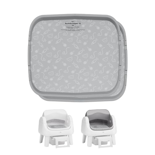 Litter Pad for Autoscooper 12 Waterproof Scratch-Resistant Non-Stick Pad 15.39 x 13.74 Inches Fit for Autoscooper 12 Self-Cleaning Litter Boxes 2-Pack Not Compatible with Autoscooper 11