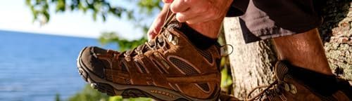 Merrell Unisex Men's and Women's Zoned Cushioned Wool Hiking Ankle Socks - Breathable Arch Support - Image 3