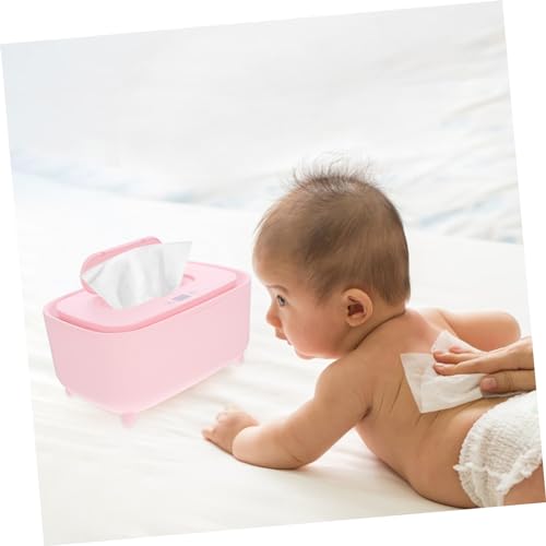Chauffe-lingette bébé USB Yardwe : distributeur portable rose