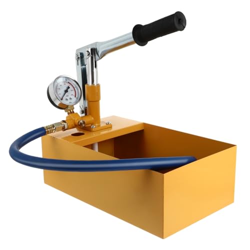 iplusmile Drucktestpumpe Aus Aluminium Handpumpe Für Wasser Und Hydrauliköl Mit Großem Zifferblatt Für Hydrostatische Prüfungen an Rohren Und Ventilen