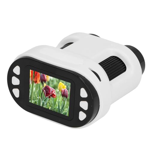 Microscope 1000X portable à écran couleur et trépied stable blanc