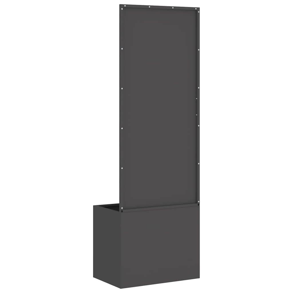 Tomostar Jardinière avec Brise Vue, Bac à Fleurs Lit de Jardin Surélevé Fretwork Noir 50x150 cm