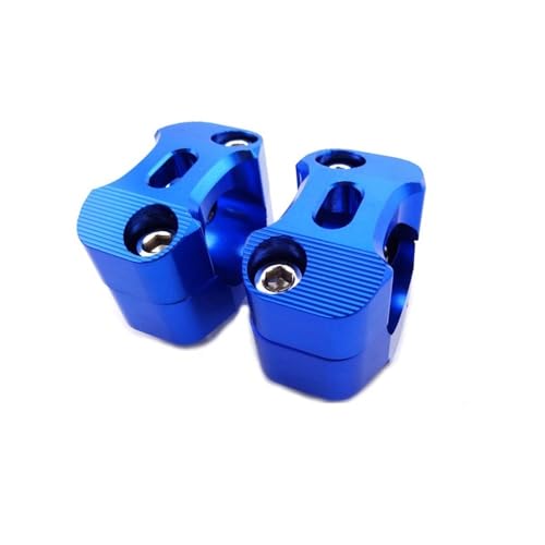 Riser guidon 1 1/8 28 mm bleu pour sorties motocross