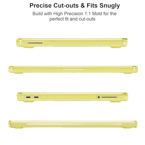 Image of Midkart Compatible with MacBook Neo Case 13 inch 2026 Release Model A3404 with A18 Pro Chip Hard Shell Case Cover with Keyguard and Dustplugs, Crystal Citrus