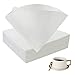 Papel de filtro de café, tamaño 02, juego de 200, filtros de café V60 desechables naturales, filtros de papel cono para gotero de café y verter sobre cafetera (blanco)