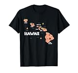 Map Vintage Souvenir Hawaiian Islands T-Shirt