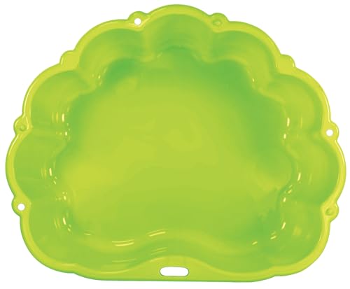 Ondis24 Wassermuschel Sandmuschel Sandkasten 2-teilig aus Kunststoff Muschel mit Deckel (Lime Wolke, 87cm)