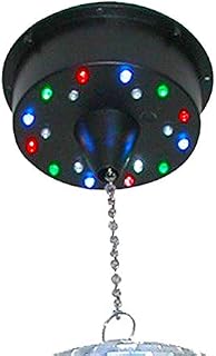 BeamZ Mirror Glass Disco Party DJ Prom Glitter Ball Battery Motor 18 LED Lights