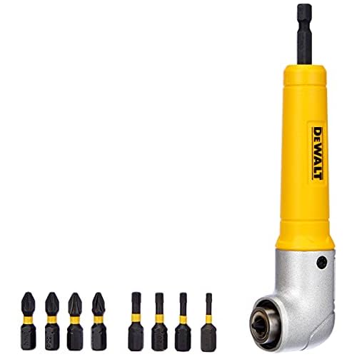 DeWalt Winkelvorsatz (90°, inkl. 9 Bits Extr Impact Torsion, für den Einsatz in Schlagschraubern geeignet) DT71517T