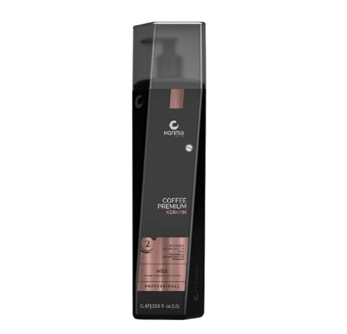Honma Tokyo Coffee Premium ONLY STEP 2 Brazilian Keratin Treatment | Smoothing and Straightening System | Volume Reducer | 100% Straight Hair