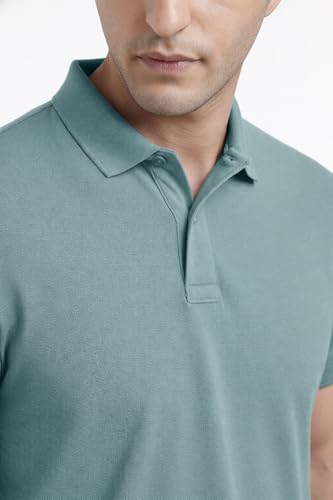Image of Men's Plain Polo Neck T-Shirt | Comfortable | Stylish Casual & Smart Wear | Half Sleeve | Regular Fit