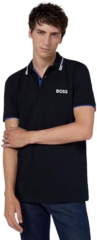 BOSS Men's Paddy Pro Polo Shirt, Navy, XXL