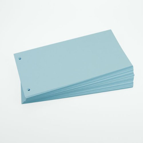 Office Line Trennstreifen, blau, 190 g, 2-fach gelocht, Format: 23,0 x 11,0 cm, 100 Stück, Art.Nr.: 770221 Cover