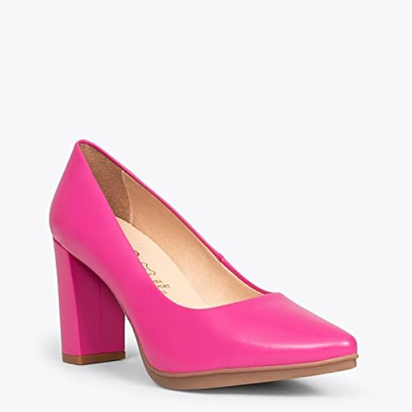 miMaO. Damesschoenen vervaardigd in Spanje. Comfortabele leren schoen met hoge hak. Lente-zomer