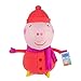 Peppa Pig Peluche XL Peppa Pig avec écharpe et bonnet de caniche 50 cm