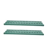 Drainage de l'eau optimisé : la construction grille de drainage inclinée verte accélère l'élimination de l'eau, idéale pour les cuisines commerciales fréquentées et les régions exigeant des solutions de gestion de l'eau efficaces, grille de drainage en plastique polymère, couvercles de grille de drainage en plastique