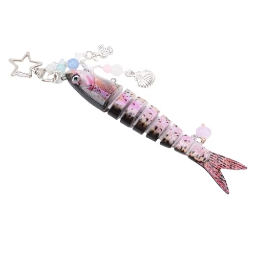 Riuulity ABS ABS 3D Eye Life Lifeke Fishchain, Pink Fishing Lere Sac Purse Accessoire Garçons Filles