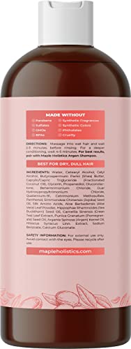 Argan Oil Conditioner For Dry Hair - Nourishing Deep Conditioner For Dry Damaged Hair And Sulfate Free Hair Moisturizer For Curly Hair Care Split Ends And Hair Volume Featuring Hydrating Natural Oils #TOP1