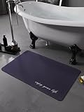 Love's fengfang Bath Mat Rug-Rubber Non Slip Quick Dry Super Absorbent Thin Bathroom Rugs Fit Under
