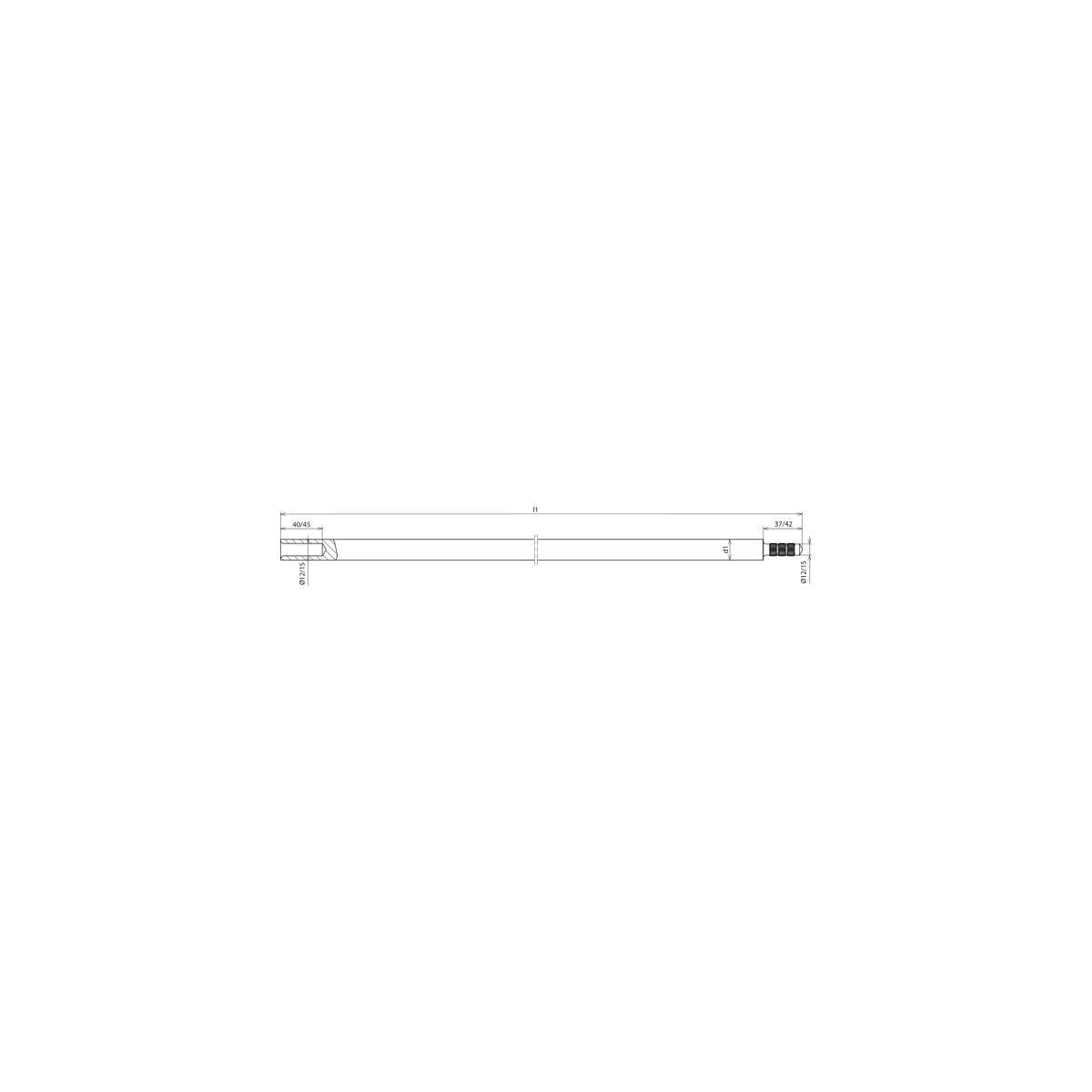 Dehn 625101 - Pica tierra 25mm tipo z 1000mm st/tzn