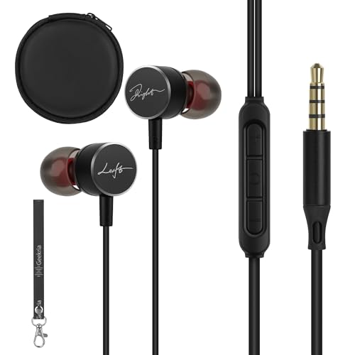 Auriculares Gaming Geekria con micrófono, cableados por 3,5 mm In-Ear con Control de Volumen (PS5, Xbox, Switch, PC, portátil y teléfono) (1,2 m)