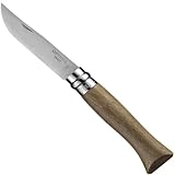 OPINEL No.06-No.09 Premium Woods, Stainless Steel Folding Pocket Knife, Made in France (No.06/Walnut)