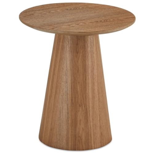 Table basse ronde Ø 45 cm compacte chêne pour optimiser l'espace