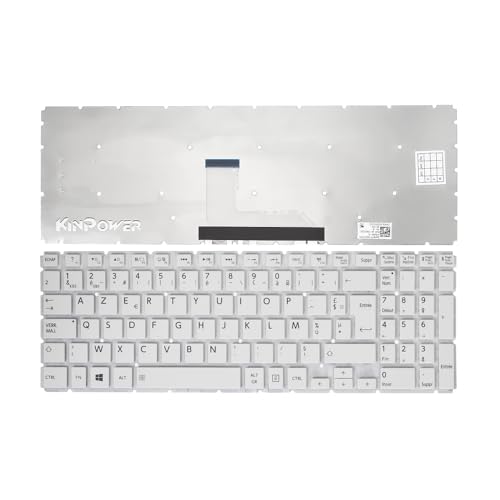 Clavier AZERTY Français Pour Toshiba Satellite C70-B-11E - Blanc, Neuf, Remplacement