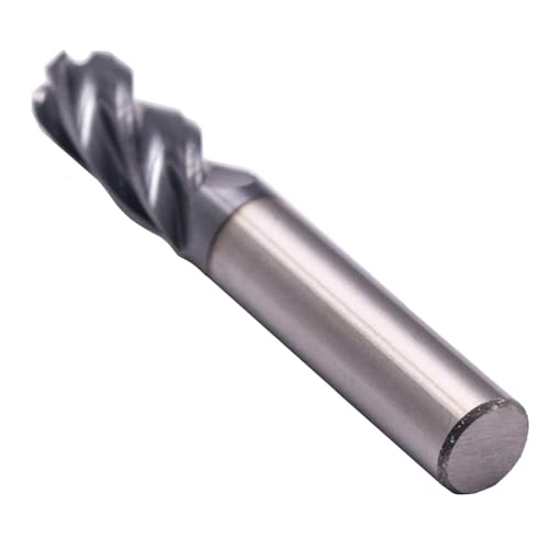 Image of 3 /8 inch 4 Flute Solid Carbide End Mill, 0.125 inch Corner Radius, AlTiN Coated | 30 Degree Helix, 3 /8 inch Cutting Diameter, 3 /8 inch Shank Diameter, 1 inch Length of Cut, 2-1 /2 inch Overall Length