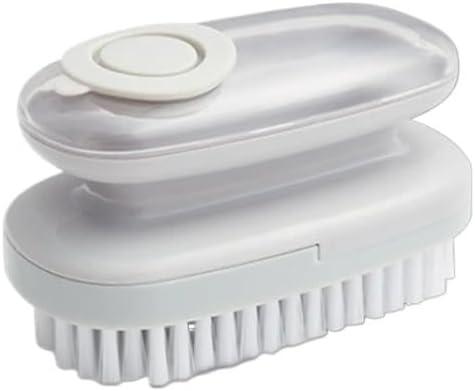 Shoe Cleaning Gadget Soft Bristles Non Abrasive Multi Functional with Liquid Dispensing Brush