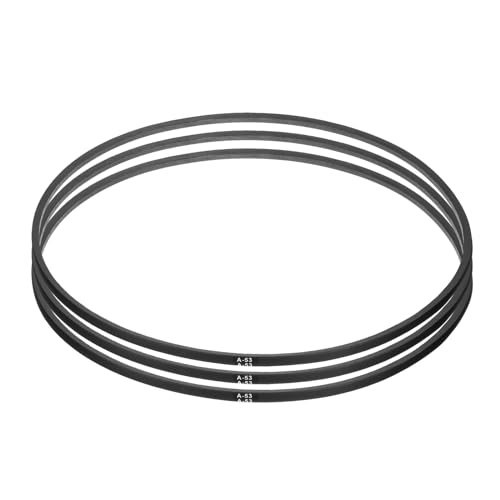 Image of uxcell 3pcs A53 or 4L550 Classic Wrapped Rubber V-Belt, 53 inch(1350mm) Inside Circumference, A Profile V Belt