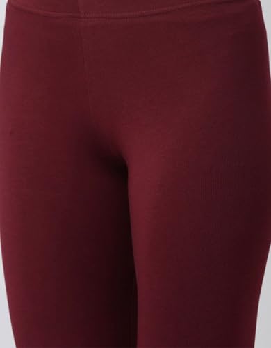 Image of JUNEBERRY Pure Cotton Skinny Fit Ankle Length Leggings Combo (Pack of 2)