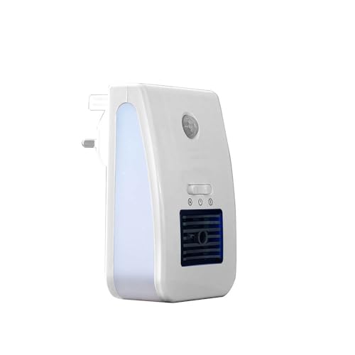 Lifemax Plug In Air Purifier & LED Night Light, Silent Operation & Filter less with 2 LED Light Modes, Neutralises & Purifies Air for Allergies & Hay fever, Ideal for Bedrooms, Kitchens & Pet Areas