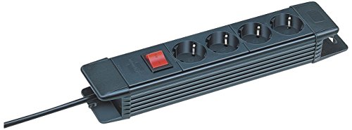 Brennenstuhl 1155110014 Steckdosenleiste Premium-Line 4-fach 1.8 m H05VV-F 3G1,5, schwarz