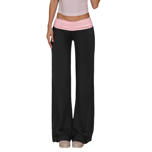 Pantalon décontracté bicolore à taille élastique : le jogging souple ultime