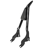 WFLNHB Motorcycle 22inch Detachable Sissy Bar Passenger Pointed Rear Backrest with Cushion Pad Replacement for Touring Road King Street Glide Electra Glide Road Glide 2009-2021