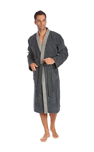 Preisvergleich Produktbild Egeria Kimono-Bademantel Bruno / Herren 82 Slate Grey - S