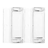 NESTINGHO 2pcs Acrylic 3/8 Inch Sliding Shower Door Bottom Guide Rail for Glass Shower Doors, Replacement