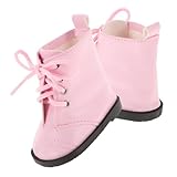 Mini zapatos decorativos: estas botas para muñecas de 18 pulgadas son livianas, no se decoloran fácilmente y los bordes son suaves y sin rebabas, zapatos con mini agujeros