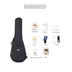 Concert Ukulélé, Premium Bois D'acacia Professionnel Ukulélé Avec Kit Débutant, Sac, Plus De Cordes, Accordeur Attendez… – Image 7