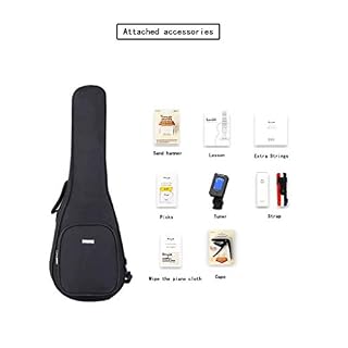 Concert Ukulélé, Premium Bois D’acacia Professionnel Ukulélé Avec Kit Débutant, Sac, Plus De Cordes, Accordeur Attendez… - Les Beatles, Paul McCartney, John Lennon, RIngo Starr, George Harrison Concert Ukulélé, Premium Bois D'acacia Professionnel Ukulélé Avec Kit Débutant, Sac, Plus De Cordes, Accordeur Attendez… – Image 7